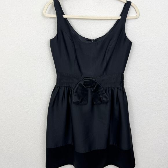 Milly of New York Dresses & Skirts - Milly Of New York Womens Party Mini Dress Size 2 Bow Silk Blend Satin Black